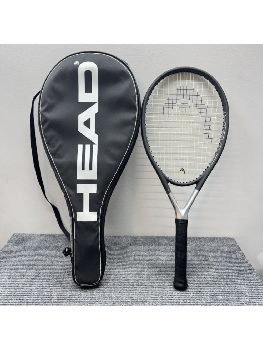 Head Ti.S6 Tennis Racquet 4 1/4 -2 Titanium Xtralong Silver Matte Black + Case